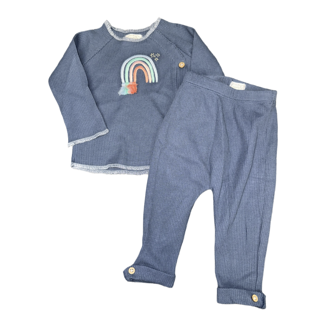 2 Piece set by Mudpie size 3-6m