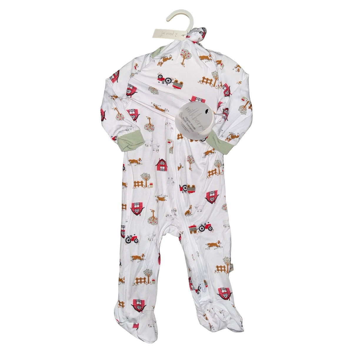 NWT Sleeper and hat by Milkberry size 0-3m