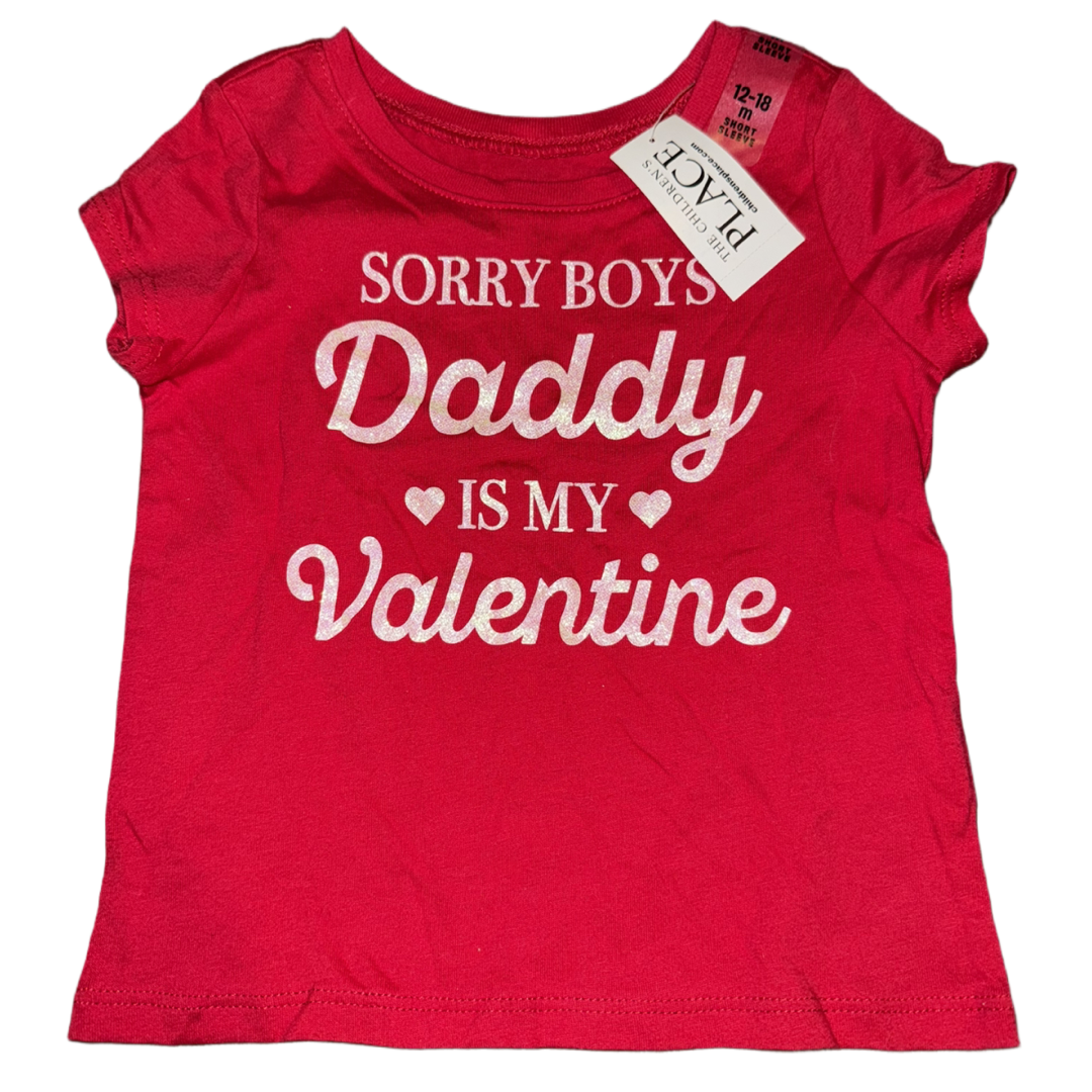 NWT Valentine’s day short sleeve by Place size 12-18m