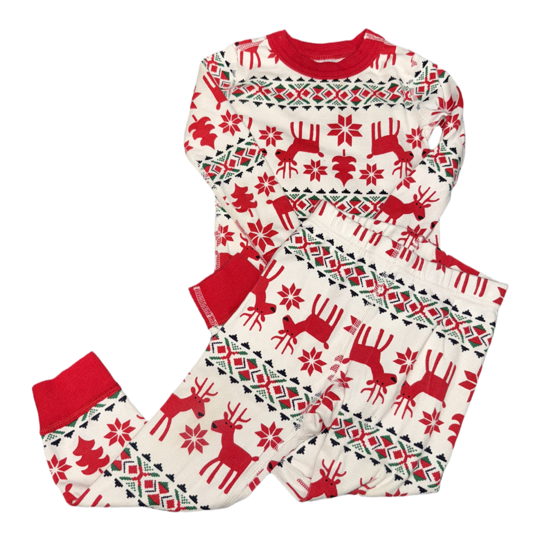 2 Piece holiday pajama set by Hanna Andersson size 3