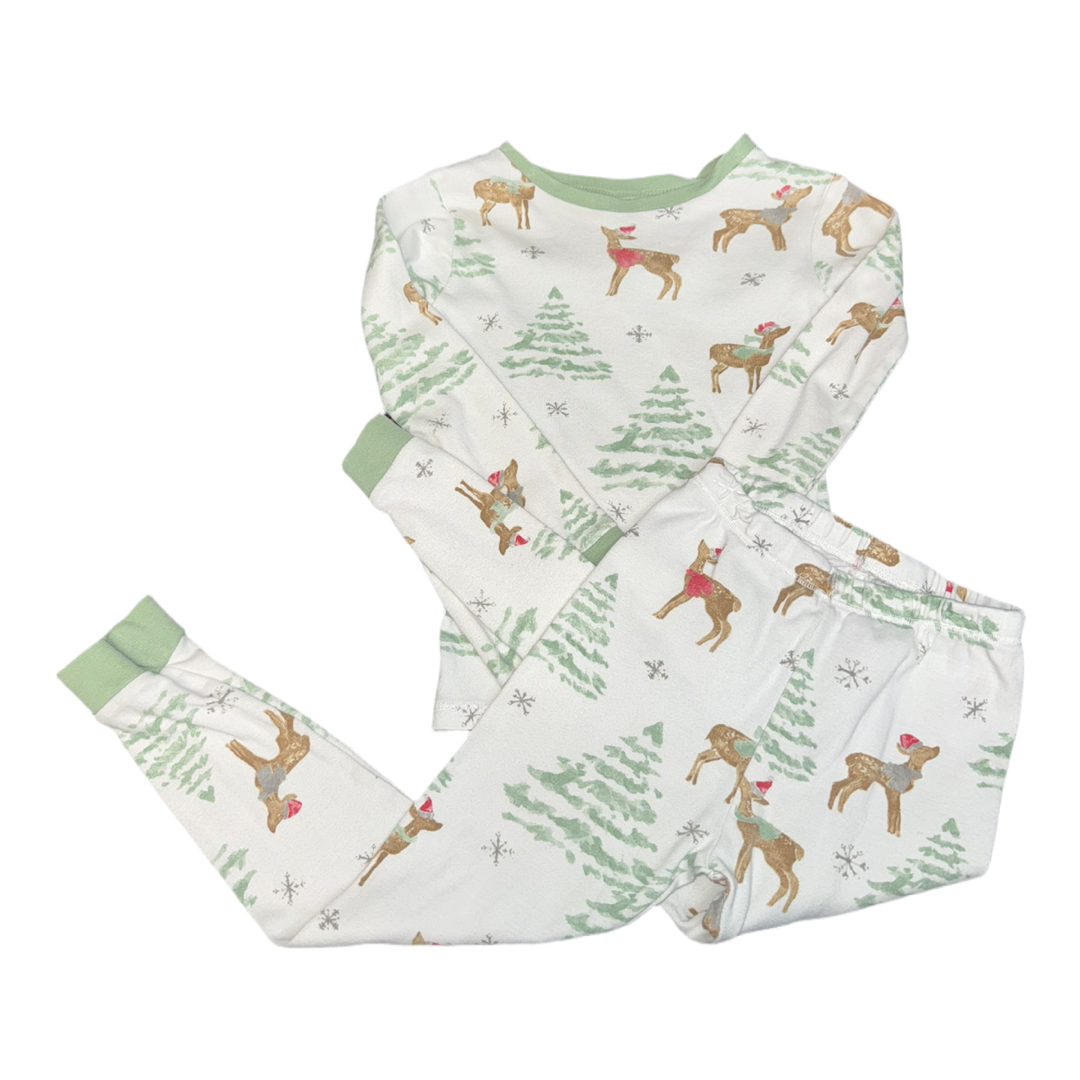 2 Piece holiday pajama set by Burts Bees size 4