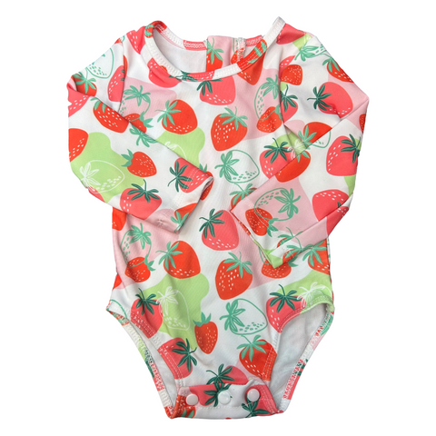 Strawberry bathing suit size 12-18m