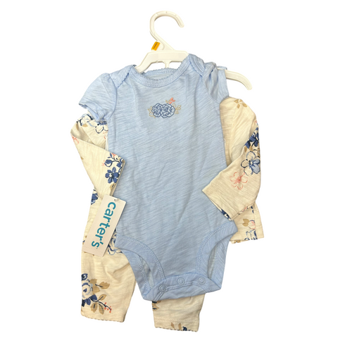 NWT 3 piece set by Carters size NB