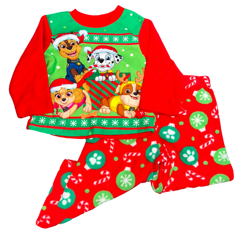 Holiday 2 piece Paw Patrol pajama set size 2