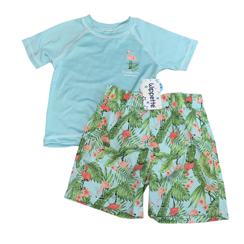 NWT 2 Piece bathing suit by Wippette size 3