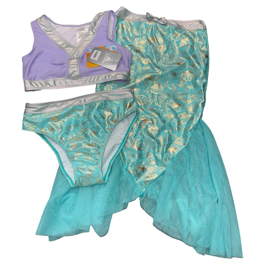 NWT 3 piece bathing suit by Disney size 9-10