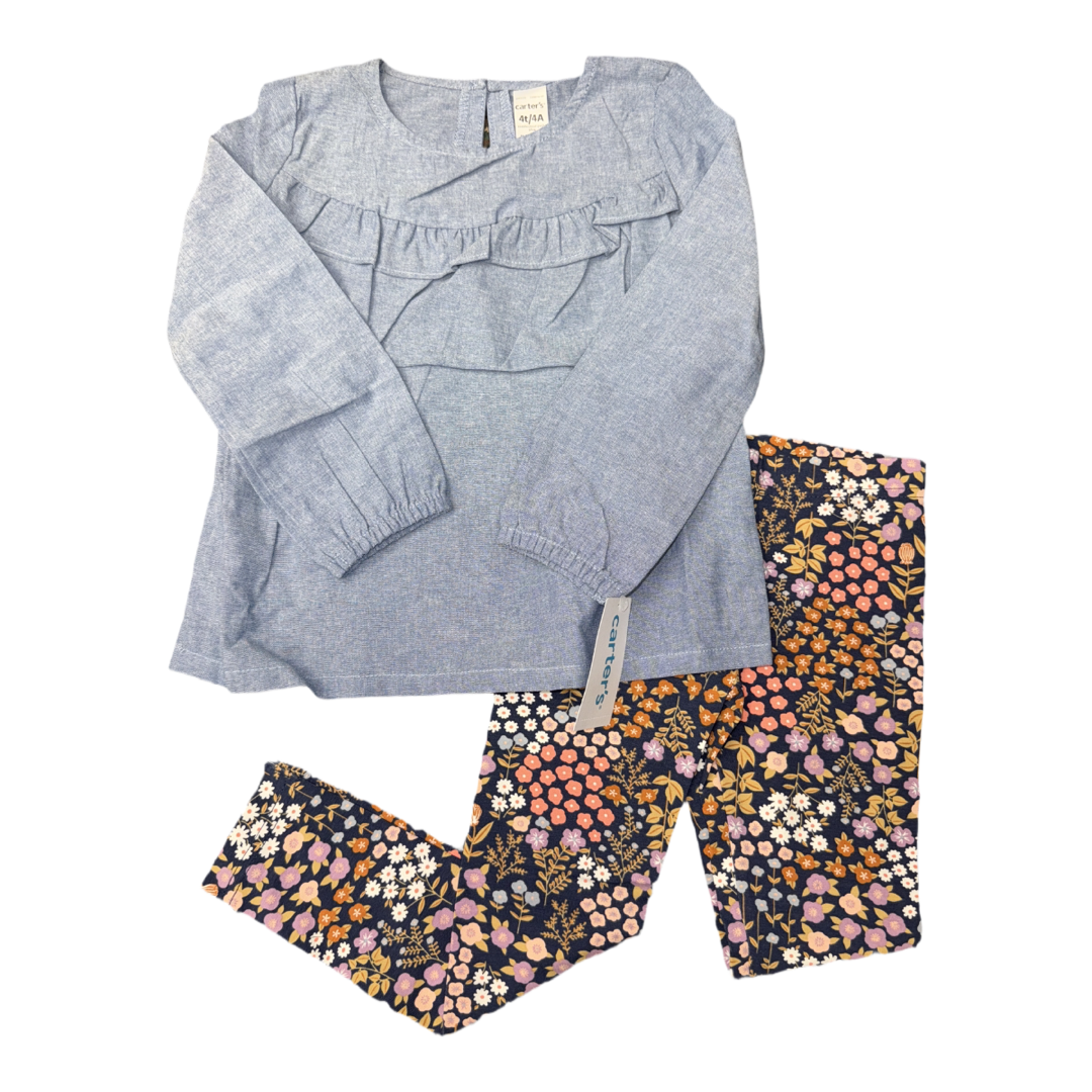 NWT 2 piece set by Carters size 4