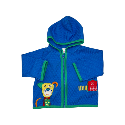 Zip up sweater by Hanna Andersson size 12-18m