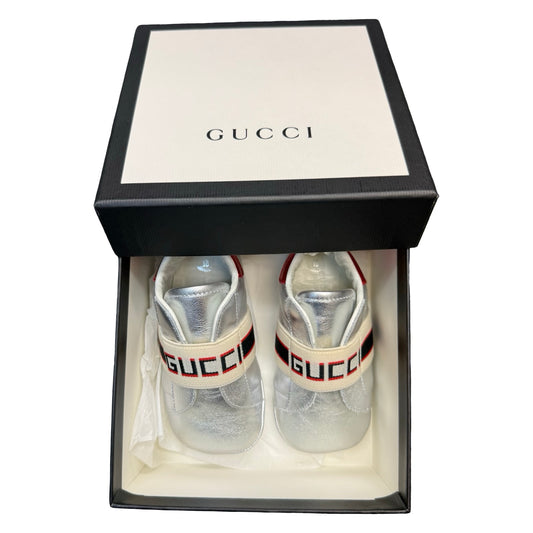 Baby Vitello Silk Gucci booties size 3c