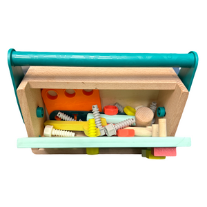 Wooden tool box by B. Toys