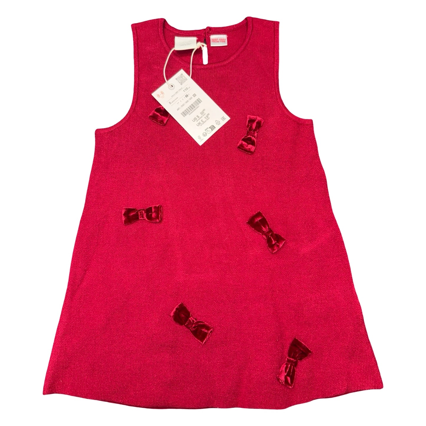 NWT Knitted dress by Zara size 5
