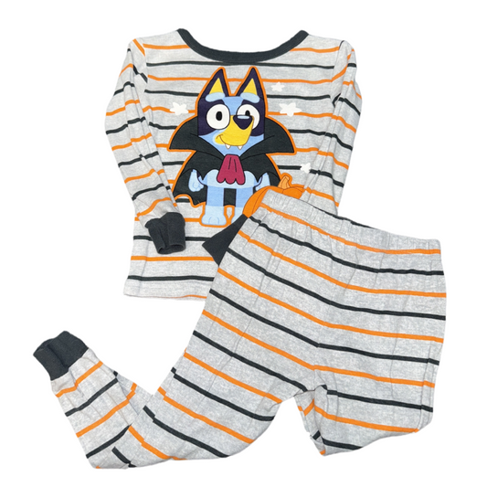 2 Piece Halloween Bluey pajama set size 4