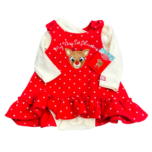 NWT 2 piece Rudolph set size NB