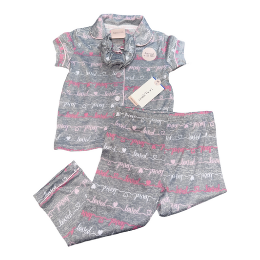NWT 3 Piece pajama set by Laura Ashley size 2