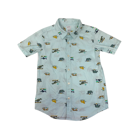 Short sleeve button up shirt by Carters size 10