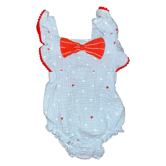 Holiday romper by Emily and Oliver size 3-6m