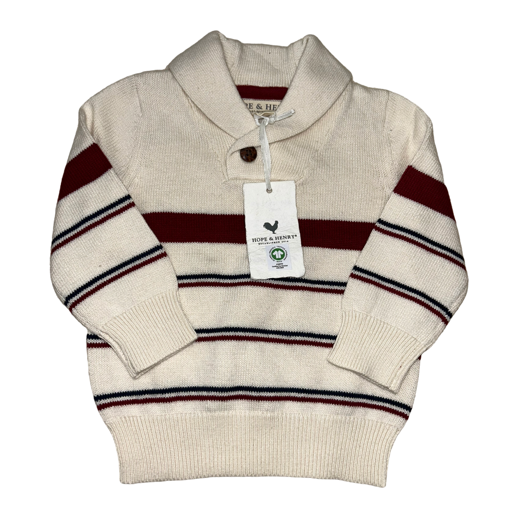 NWT Sweater by Hope and Henry size 6-12m