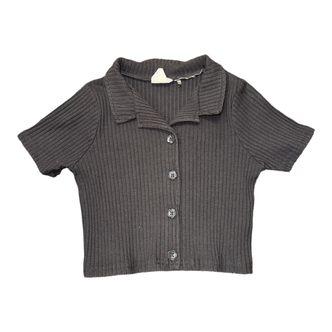 Cropped button up by Cotton-On Kids size 7