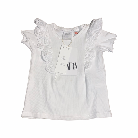NWT short sleeve shirt by Zara size 6-9m