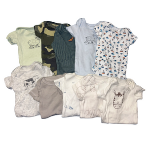 10 Piece miscellaneous onesies size Preemie boy