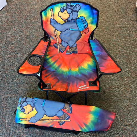 Wilcor be outdoors tie dye Willie Bear camping chair