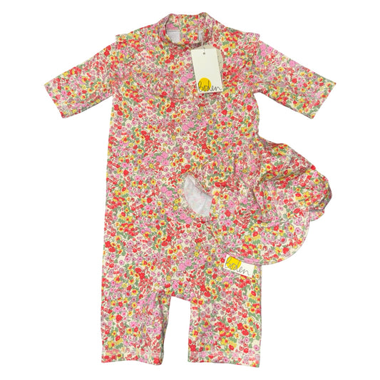NWT Swimsuit with hat by Baby Boden size 3-6m