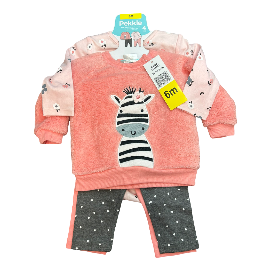 NWT 4 piece set by Pekkle size 6m