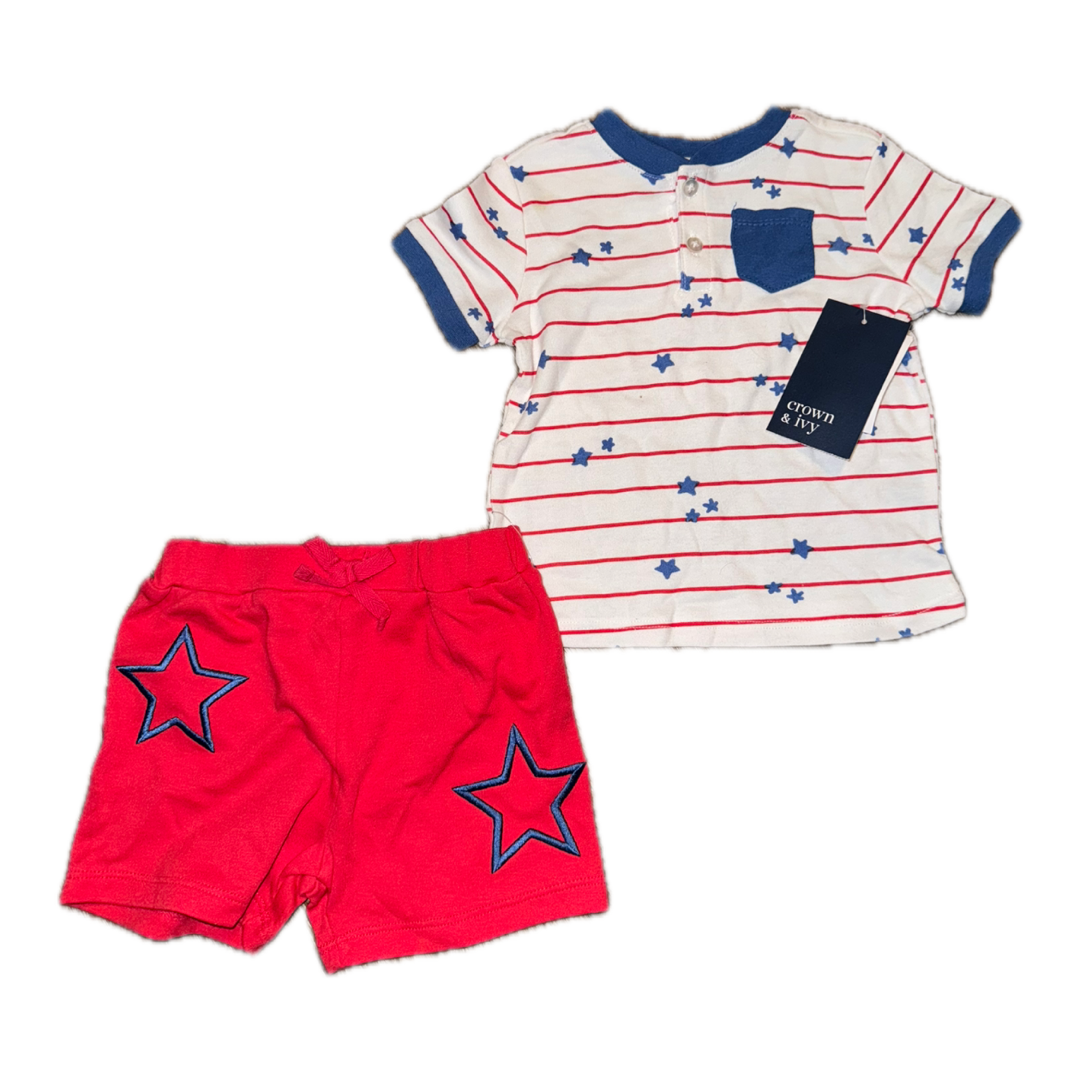 NWT 2 Piece set by Crown and Ivy size 12m