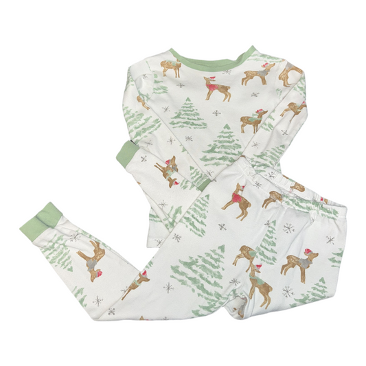 2 Piece holiday pajama set by Burts Bees size 4