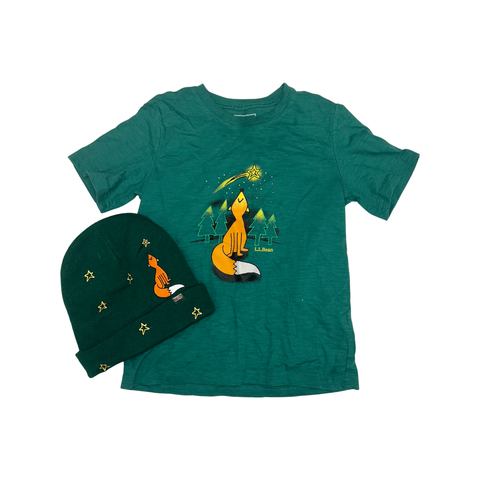 T-shirt and beanie by LLBean size 8