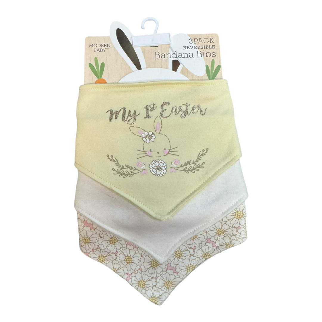 NWT 3 piece Easter bib set