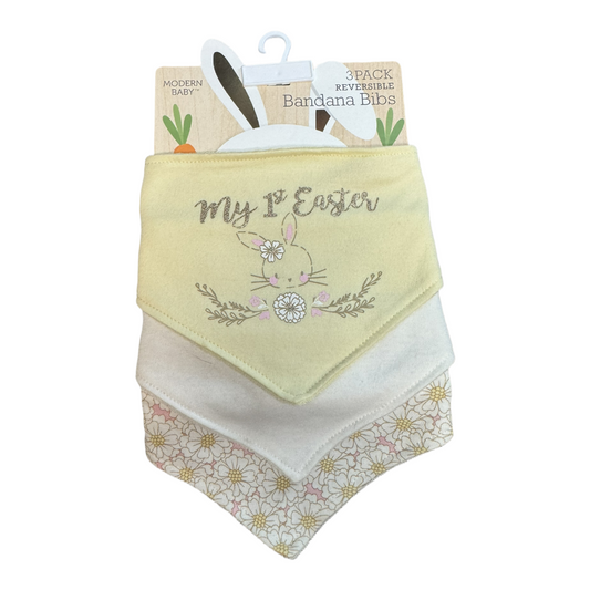 NWT 3 piece Easter bib set