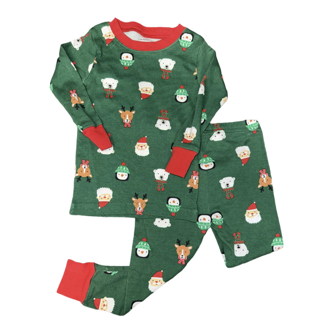 2 Piece holiday pajama set by Carters size 18m