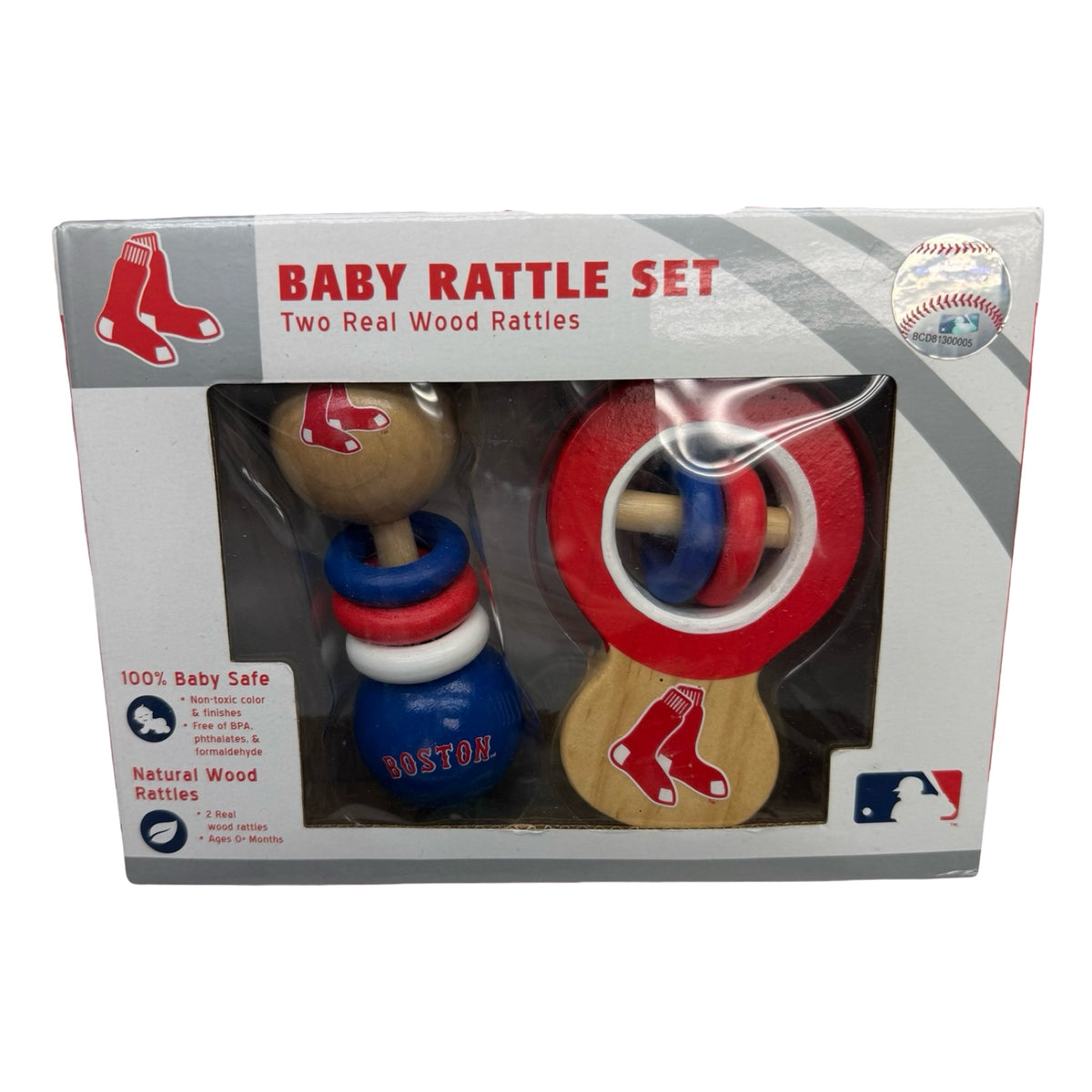 NWT Red Sox Baby Rattle Set