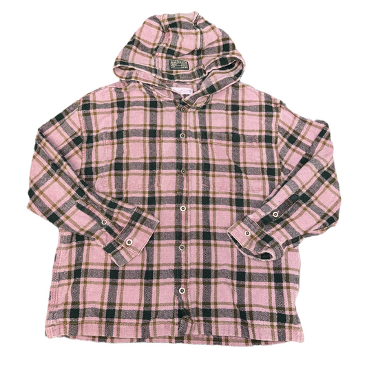 Hooded button up by Zara size 8