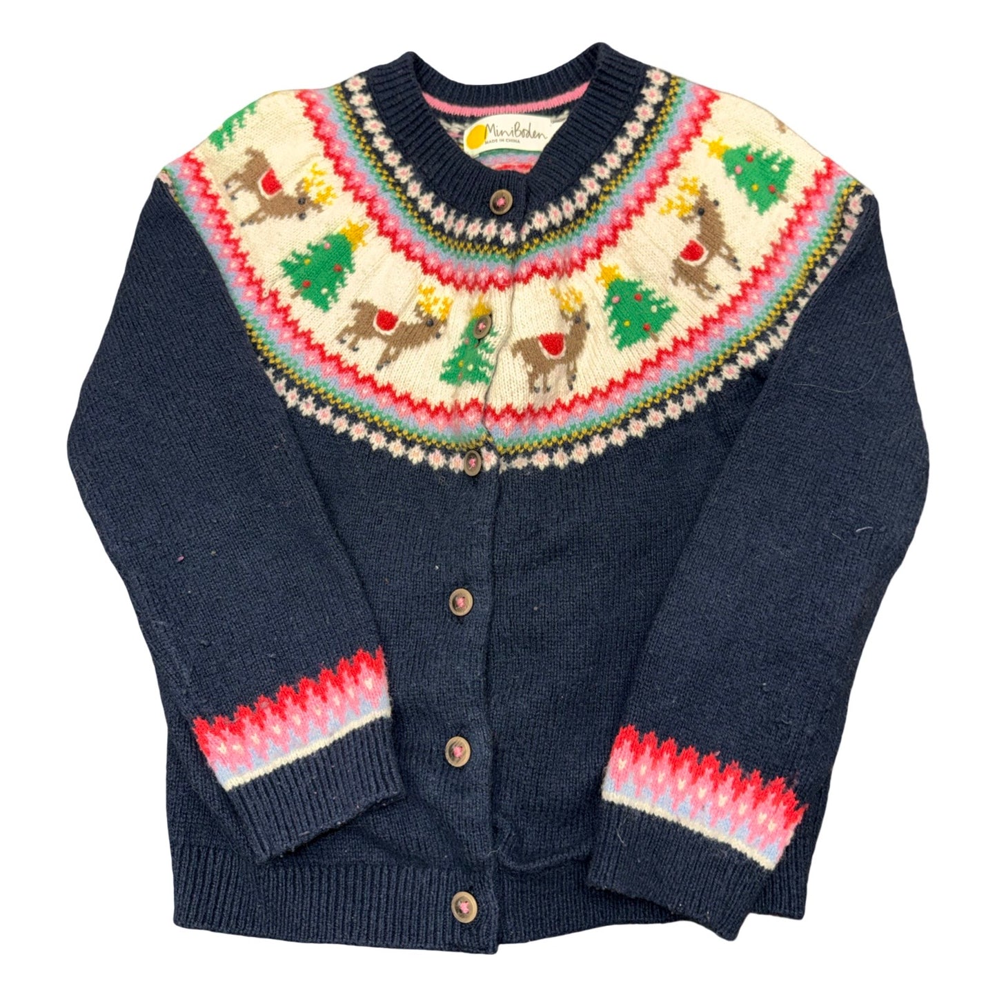 Christmas cardigan by Mini Boden size 4-5