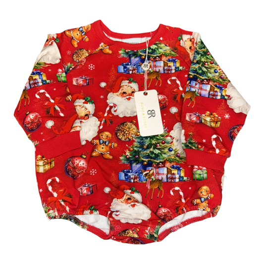 NWT Holiday one piece by Bums and Roses size 18-24m