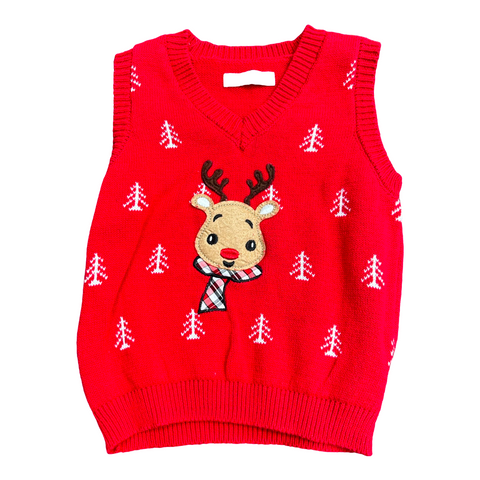 Holiday sweater-vest size 24m