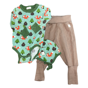 3 Piece set by Maxomorra size 9-12m