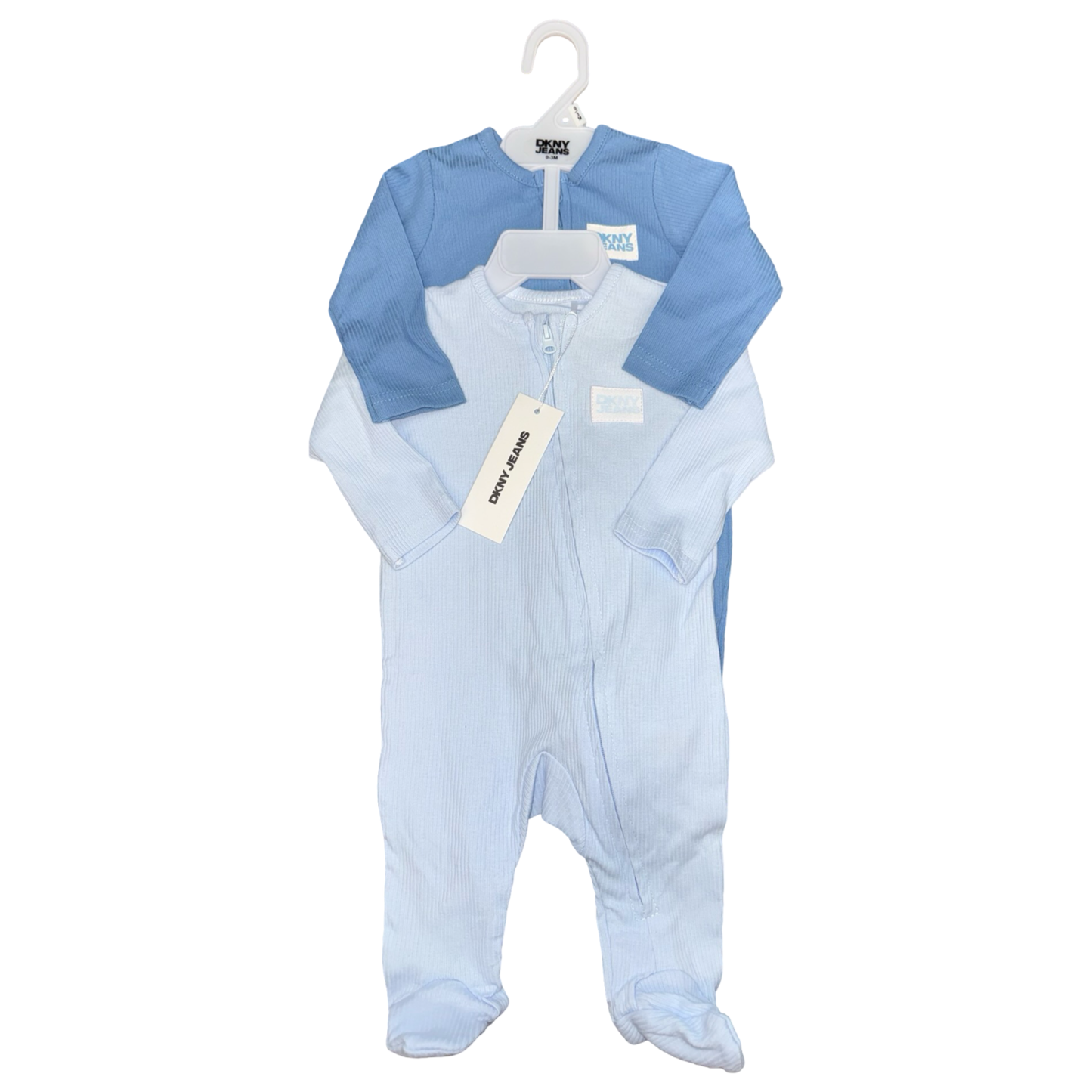 NWT 2 piece sleeper set by DKNY Jeans size 0-3m