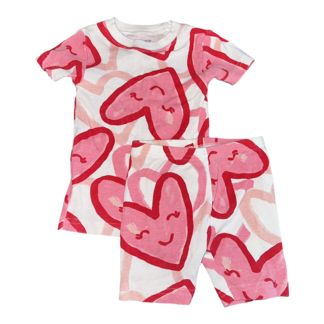 2 Piece Valentine’s Day pajama set by Carters size 18m