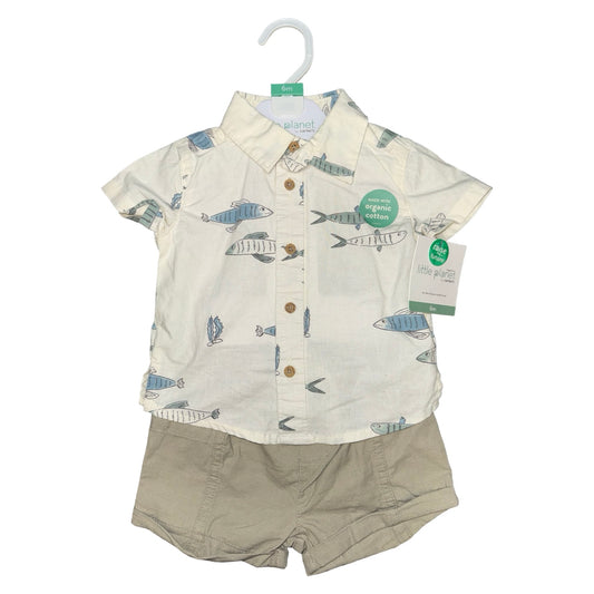 NWT 2 piece set by Little Planet Carters size 6m