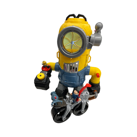 Fisher price imaginext minionbot and Gru rocket bike