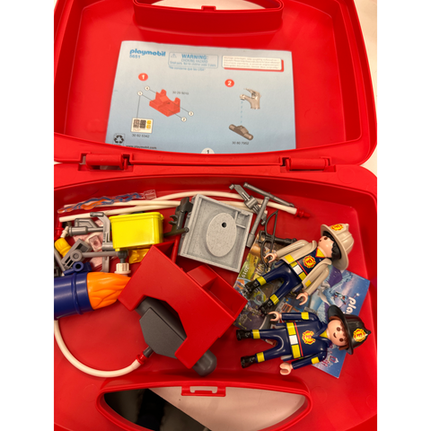 Playmobil fire rescue carry case