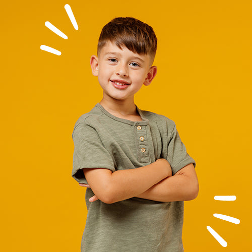 boy in green tee