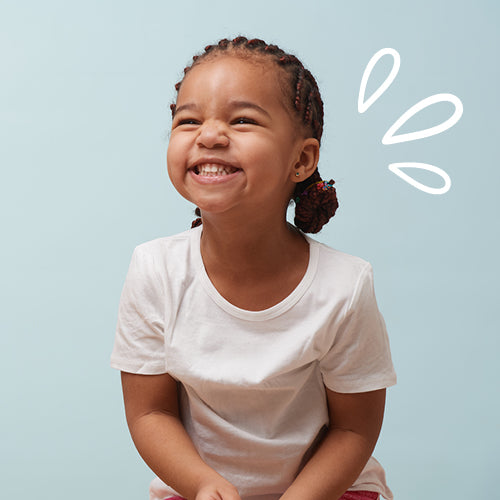 smiling girl with braids