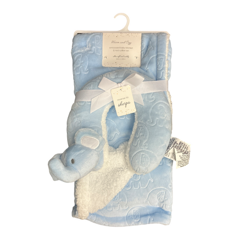 NWT Blanket and neck pillow set