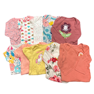 10 piece miscellaneous onesies size 3m girl