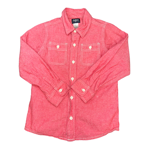 Button up long sleeve shirt by Oshkosh size 7