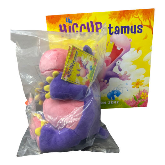 NWT The Hiccupotamus book w/ plushy